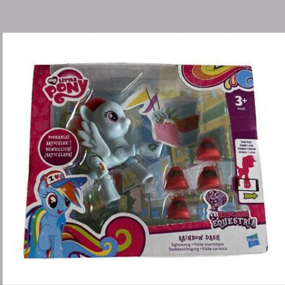 Rainbow Dash Sightseeing Equestria Posable 2005 My Little Pony. NiB !Unopened!